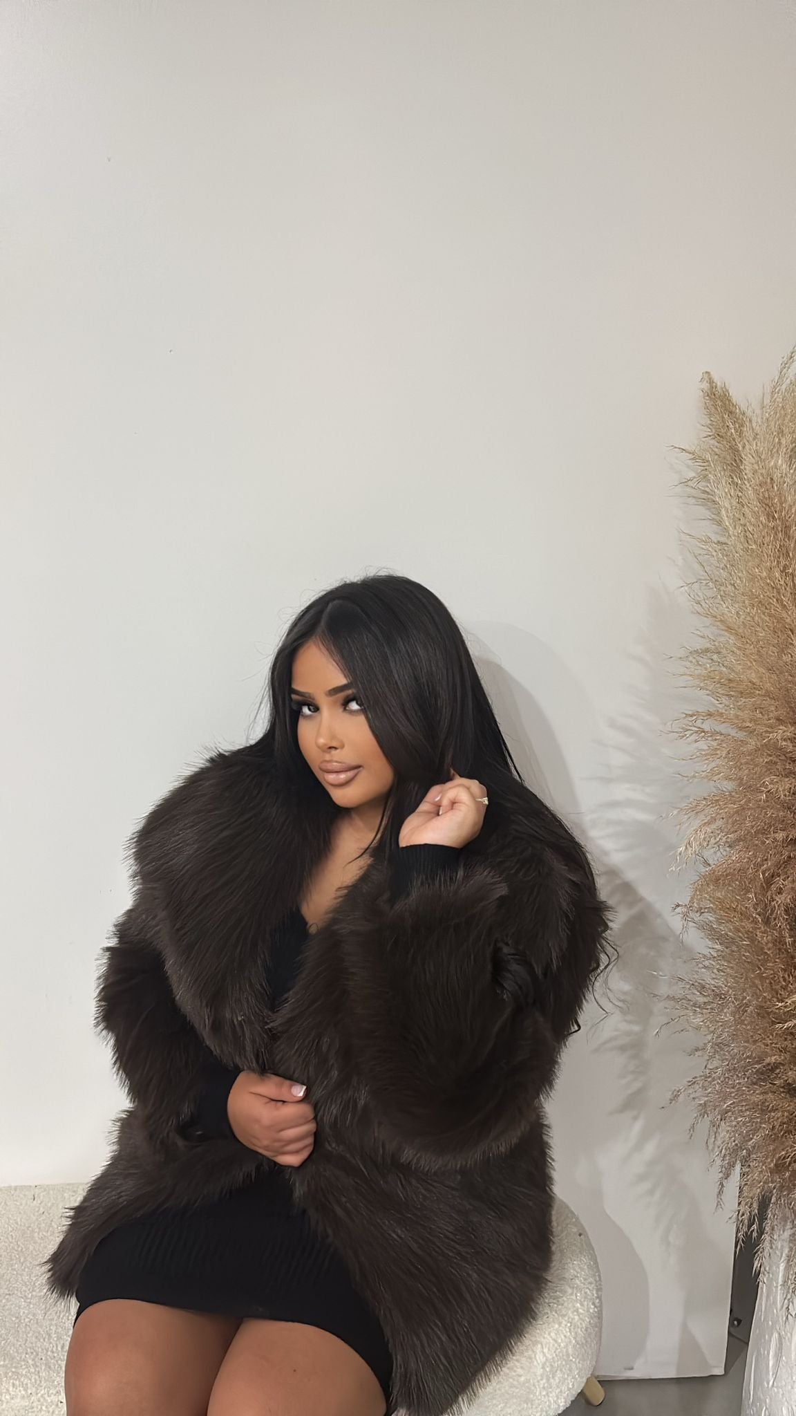 Fourrure Ice Longue Marron